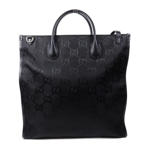 GUCCI SHW Off The Grid GG 2 Way Shoulder Tote Bag 630355 Nylon Black