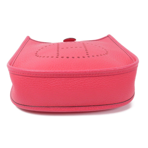 HERMES PHW Evelyne TPM Shoulder Bag Clemence Leather I6 Rose Extreme