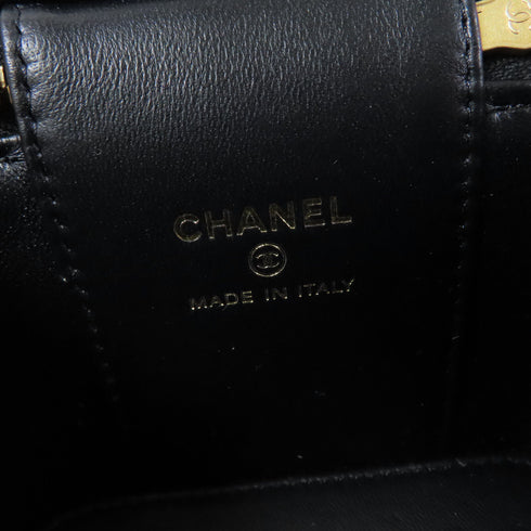 CHANEL Quilted CC GHW Chain Shoulder Bag AP3375 Caviar Leather Black
