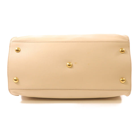 SAINT LAURENT YSL GHW Y Line Handbag 311208 BJ50J Calfskin Leather Beige