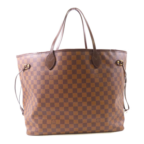 LOUIS VUITTON LV GHW Neverfull Shoulder Bag N41357 Damier Brown