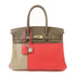 HERMES PHW Birkin 30 Handbag Swift Leather Rose Jaipur Etoupe Red Brown