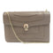 BVLGARI GHW Serpenti Forever Shoulder Bag Calfskin Leather 286515 Khaki