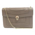 BVLGARI GHW Serpenti Forever Shoulder Bag Calfskin Leather 286515 Khaki