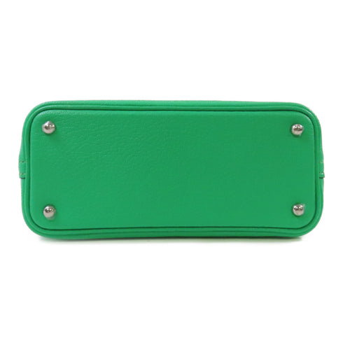 HERMES PHW Mini Bolide 1923 Shoulder Bag Chevre Leather 0Z Vert Comic Green