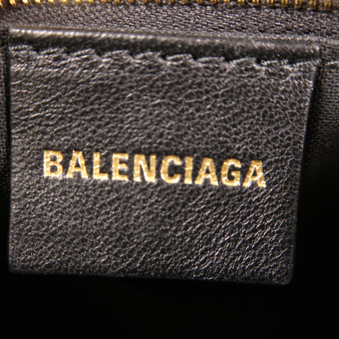 BALENCIAGA Signature Small Shoulder Bag 702701 Coated Canvas Brown