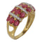 JEWELRY Ruby/Diamond Ring 18K Yellow Gold US#7