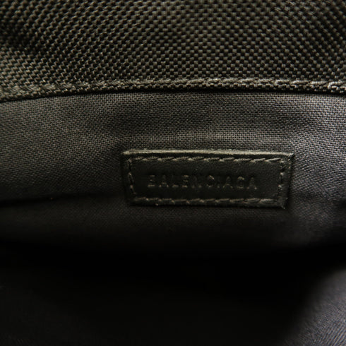 BALENCIAGA Shoulder Bag Canvas 655982 Black/Multicolor