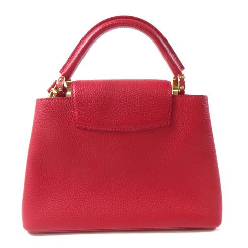 LOUIS VUITTON LV GHW Capucines BB 2 Way Shoulder Bag M52689 Calfskin Leather Red