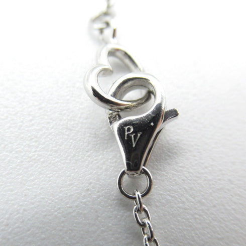 Ponte Vecchio Multicolor 0.17ct Diamond Necklace 18K White Gold 12.1g