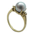 FINE JEWELRY Pearl Ring 14K Yellow Gold White