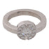 CHANEL CC Diamond Ring Accessories US#5.5 18K White Gold