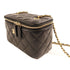 CHANEL CC GHW Vanity Case Chain Shoulder Bag Lambskin Leather Black v1