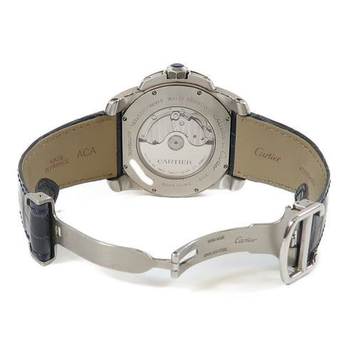 CARTIER Caliber de Cartier Automatic Watch W7100051 Stainless Steel Brown