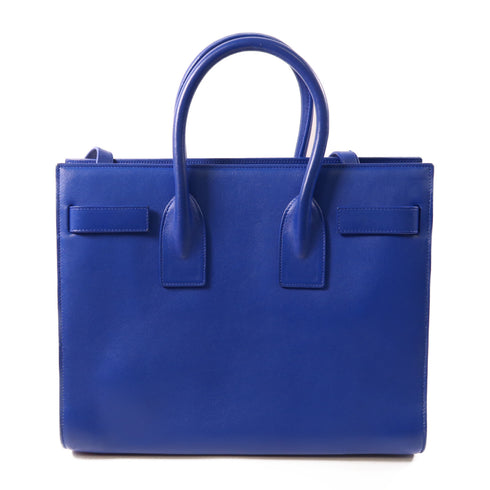 SAINT LAURENT YSL GHW 2 Way Shoulder Bag Calfskin Leather