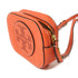 Tory Burch GHW Shoulder Bag Calfskin Leather Orange