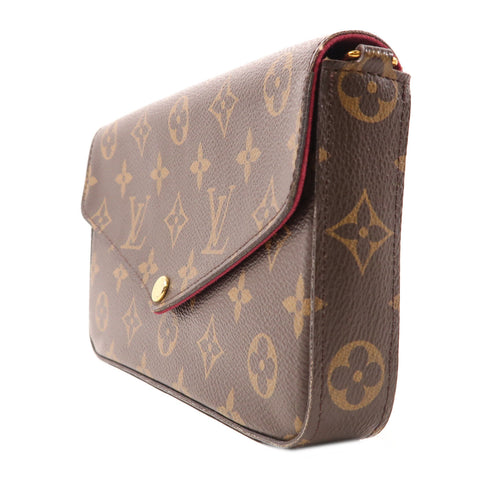 LOUIS VUITTON LV GHW Felicie Pochette Chain Shoulder Bag M61276 Monogram Brown v2