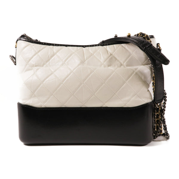 CHANEL CC Gabrielle Large Chain Shoulder Bag A93824 Calfskin Leather