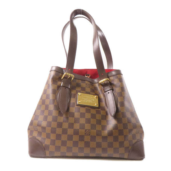 LOUIS VUITTON LV GHW Hampstead MM Shoulder Tote Bag N51204 Damier Ebene