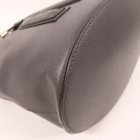 Furla GHW 2 Way Bucket Bag Calfskin Leather Grey