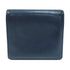 CHANEL CC SHW Camellia Fold Wallet Calfskin Leather Blue