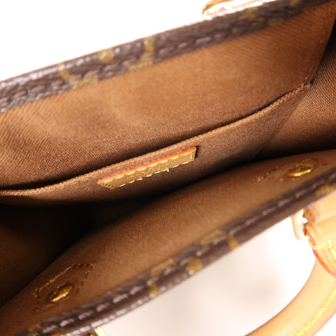 LOUIS VUITTON LV Petit Sac Plat 2 Way Shoulder Bag Handbag M69442 Monogram Brown