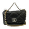 CHANEL Quilted CC GHW SHW C19 Small Chain Shoulder Bag AS1160 Calfskin Leather