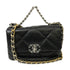 CHANEL Quilted CC GHW SHW C19 Small Chain Shoulder Bag AS1160 Calfskin Leather