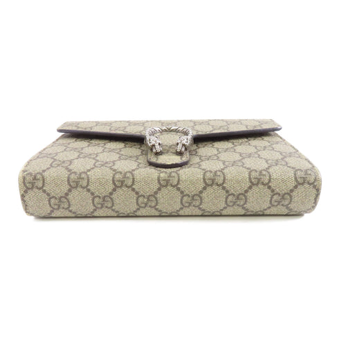 GUCCI SHW Dionysus GG Supreme Chain Shoulder Bag Crossbody 401231 Coated Canvas