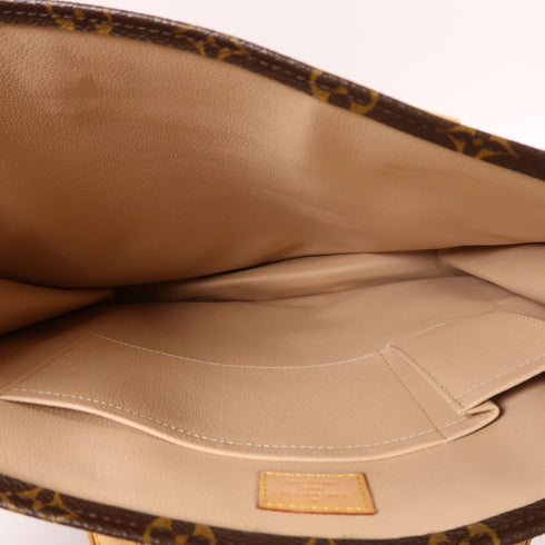 LOUIS VUITTON LV GHW Sac Plat Hand Bag M51140 Monogram Brown