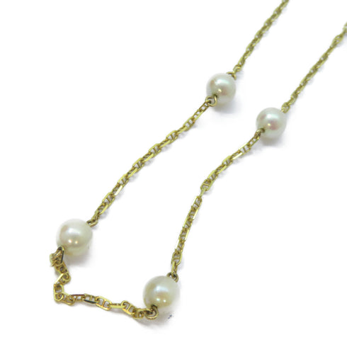 FINE JEWELRY Pearl Necklace 14K Yellow Gold