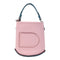 Delvaux SHW Pin Mini Bucket Hand Bag Taurillon Soft Pink/Green