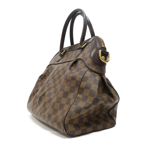 LOUIS VUITTON LV GHW Trevi GM 2 Way Bag N51998 Damier Ebene Brown