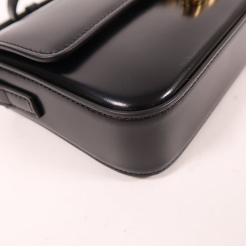 CELINE GHW Claude Shiny Shoulder Bag 194143BF4 38NO Calfskin Leather