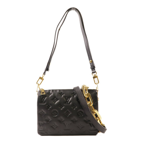 LOUIS VUITTON LV GHW Coussin 2 Way Shoulder Handbag M21259 Monogram Embossed