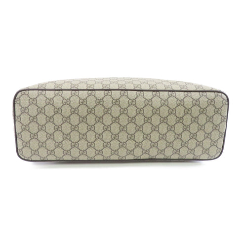 GUCCI GG SHW Supreme 2way Shoulder Bag 410748 Coated Canvas Brown Beige