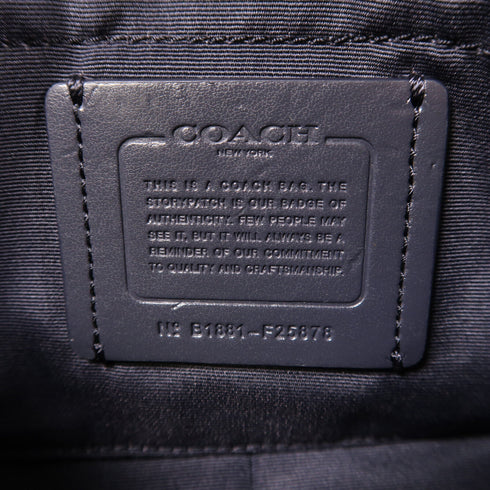 COACH SHW Chain Shoulder Bag F25878 Canvas Blue