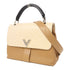 LOUIS VUITTON LV SHW Very One Handle 2 Way Shoulder Bag Calfskin Leather Beige