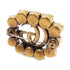 GUCCI GG GHW Brooch Metal Gold Tone Color
