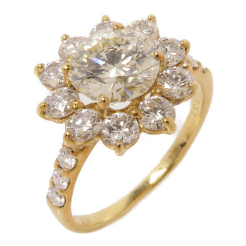 JEWELRY Diamond Ring US#6 18K Yellow Gold v1