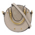 Chloe GHW Mini Pixie Deals Chain Shoulder Bag Calfskin Leather Grey