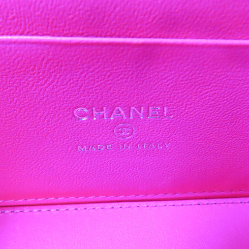 CHANEL Quilted CC SHW Clutch With Chain 2way Chain Shoulder AP3747 Lambskin Pink