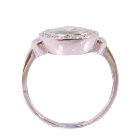 Fine Jewelry Verde Diamond Ring US#6 Ring 18K White Gold
