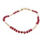 JEWELRY Red Stone Bracelet 18K Yellow Gold