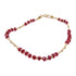 JEWELRY Red Stone Bracelet 18K Yellow Gold