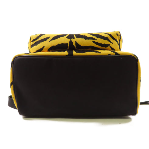 SAINT LAURENT SHW Backpack 534967 Canvas Black/Yellow