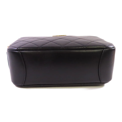 CHANEL CC GHW ChainShoulder Hand Bag Lambskin Leather Black