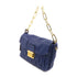 Miu Miu GHW 2way Shoulder Bag Lambskin Leather Blue