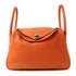 HERMES PHW Lindy 26 2 Way Bag Taurillon Clemence 93 Orange
