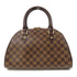 LOUIS VUITTON LV GHW Ribera MM Hand Bag N41434 Damier Ebene Brown